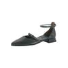 Riemchenballerina PAUL GREEN "Paul Green Ballerinas Glattleder", Damen, Gr. 40,5, schwarz, Glattleder, elegant, Schuhe