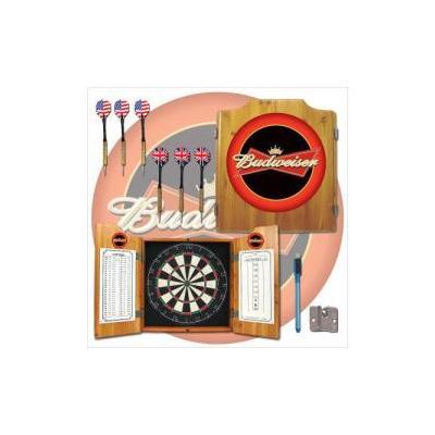 Trademark Commerce AB7000-BUD Budweiser Dart Cabinet Includes Darts and Board