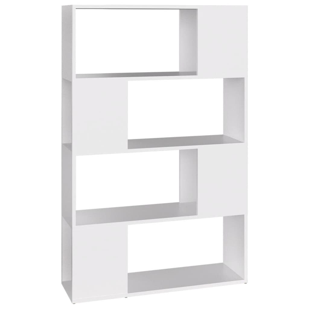 vidaXL Bücherregal Raumteiler Weiß 80x24x124,5 cm Holzwerkstoff Image