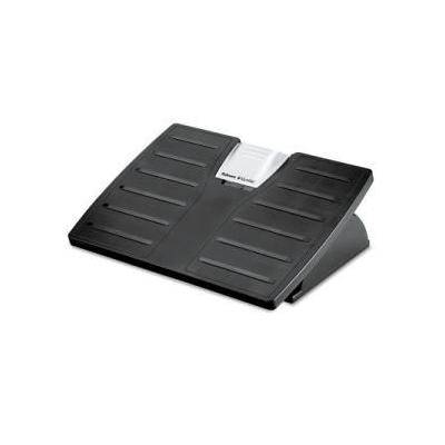 Adjustable Locking Footrest w/Microban, Black/Silver