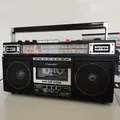 RALEDY Lettore di cassette Boombox retrò Radio digitale vintage portatile alimentata da CA o radio stereo AM/SW/FM alimentate a batteria USB TF