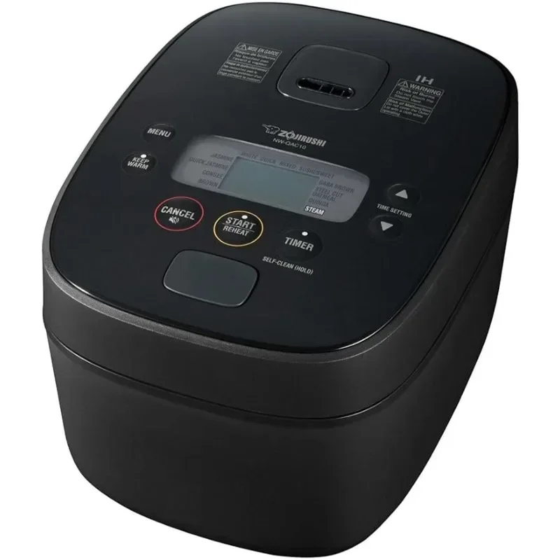 Zojirushi NW-QAC10 Induktions-Reiskocher und -wärmer, 5,5 Tassen Fassungsvermögen, Schwarz, 9,25 x 12,25 x 7,88 Image