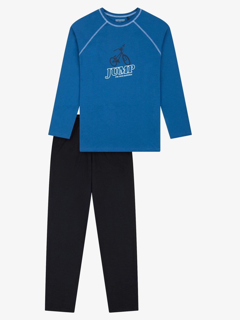 Schiesser Pyjama Jungen blau, 140 Image
