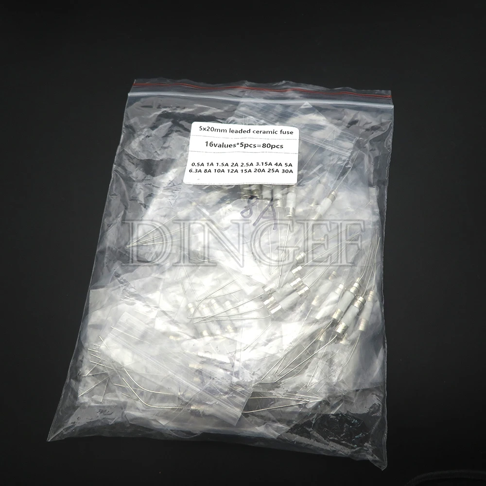16 Werte * 5 Stück = 80 Stück 5 * 20 mm Glassicherung Langsam 5X20 0,5A 1A 1,5A 2A 2,5A 3,15A 4A 5A 6,3A 8A 10A 12A 15A 20A 25A 30A ibuw Image