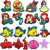 1-17PCS Miniso Disney Prinzessin Ariel Die Kleine Meerjungfrau PVC Schuh Charms Für Clog Pins Sandalen Schuhe Dekoration zubehör