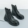 Sommer Herren Mode Chelsea Stiefel Schwarz Braun American Lace-up Business Büro Marke Stiefel Trainingsschuhe Größen 38-46 Herren Stiefel
