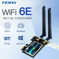 FENVI WI-FI 6E AX210 Adattatore wireless PCIe 5400Mbps Bluetooth 5.3 Scheda di rete dual-band 2.4G/5GHz per PC desktop Windows 10/11
