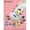 Kawaii Auto Flugzeug Fahrrad Bagger PVC Schuh Charms Clogs Zubehör Ornamente Diy Schnalle Dekorationen Unisex Kinder Weihnachten Party Geschenke