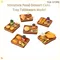 1 set casuale cibo in miniatura dessert torta vassoio stoviglie modello da cucina decorazione giocattolo accessori per casa delle bambole