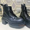 High-Top-Stiefel mit dicken Sohlen für Herren, echtes Leder, Schnürstiefeletten, Schuhe im britischen Stil, Marke erhöhte Herrenschuhe, Herrenstiefeletten