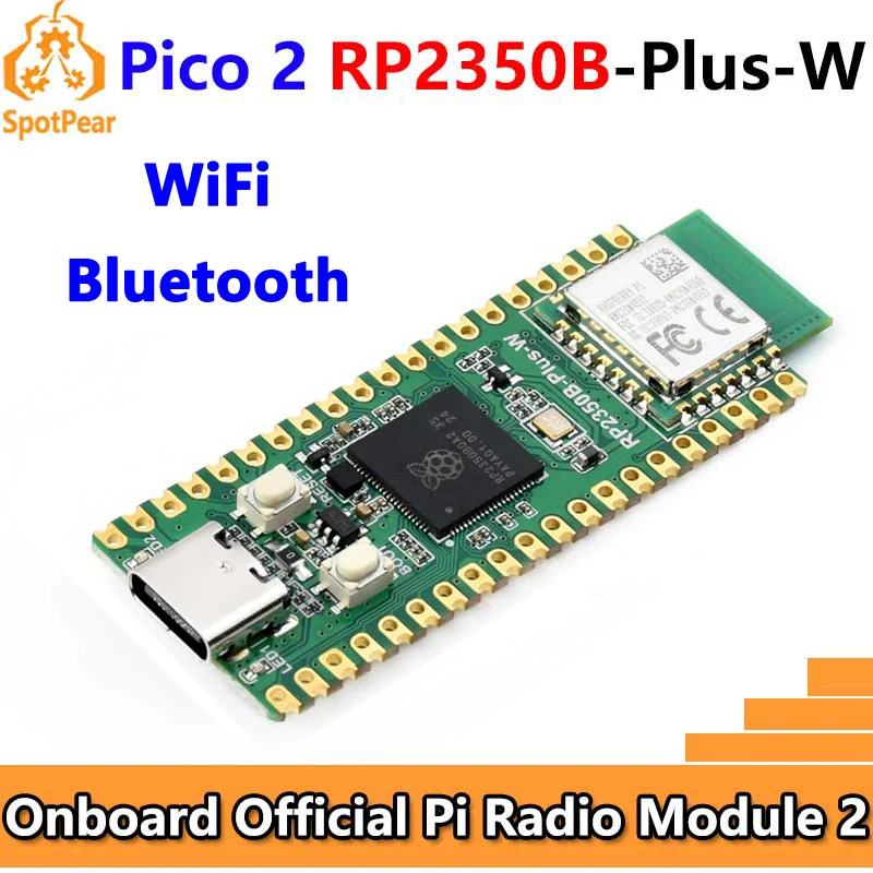 Raspberry Pi Pico 2 RP2350 RP2350B-Plus-W Entwicklungsboard WiFi Bluetooth Radiomodul 2 Image