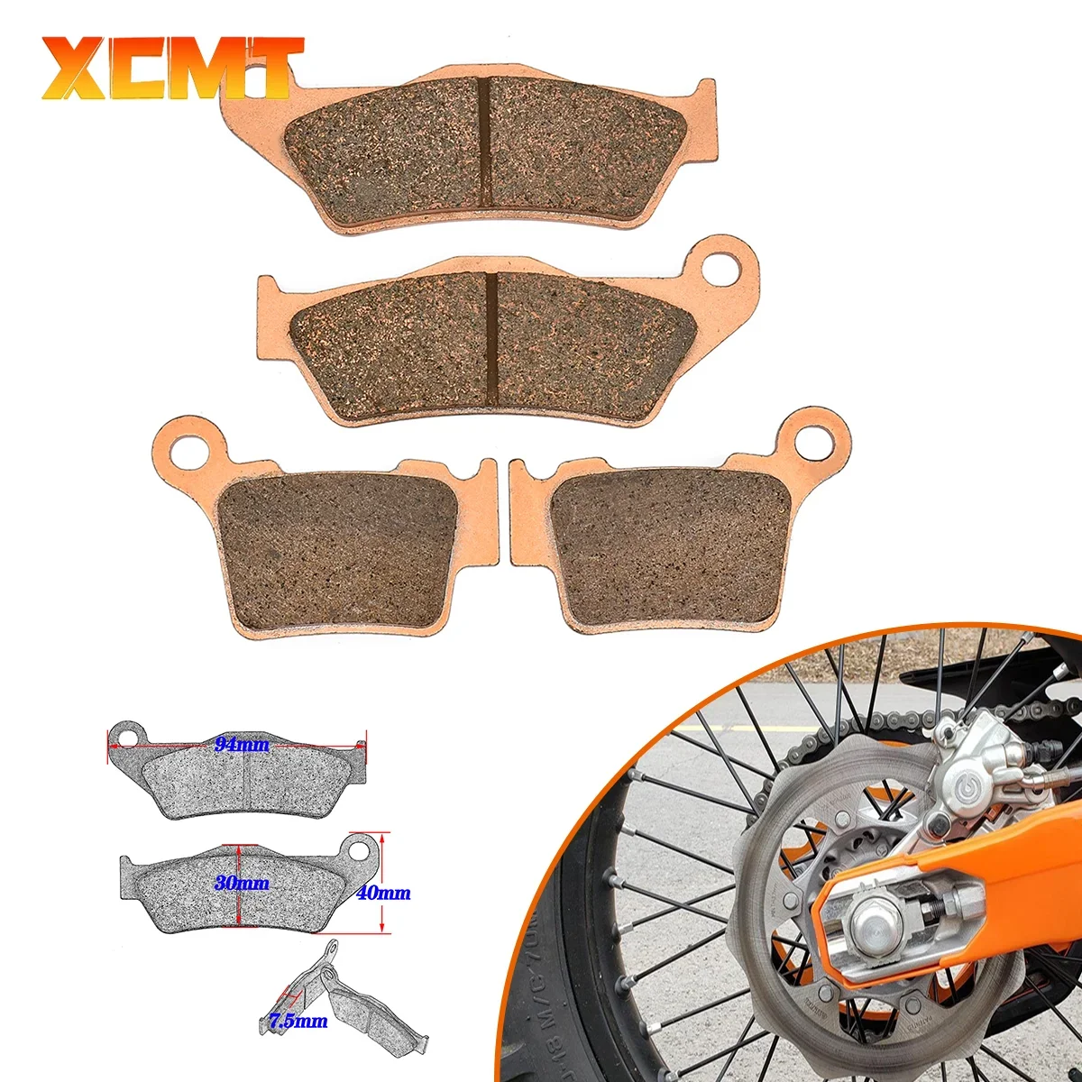 Motorrad bremsbeläge vorne und hinten für ktm xc XC-F XCF-W XC-W sx SX-F exc-f 2003 2023 tpi Gasgas- Image