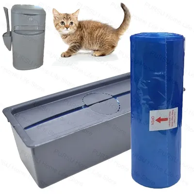 Cat Litter Refill Bags Cat Litter Box Waste Disposal System Compatible with Litter Genie Easy Roll Pail（25/75 Bags）