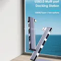 HUB USB USB-C ad alta velocità PD Ampio utilizzo USB 3.0 Docking station portatile di tipo C da 5 Gbps Hub USB 4 in 1 per accessori per computer