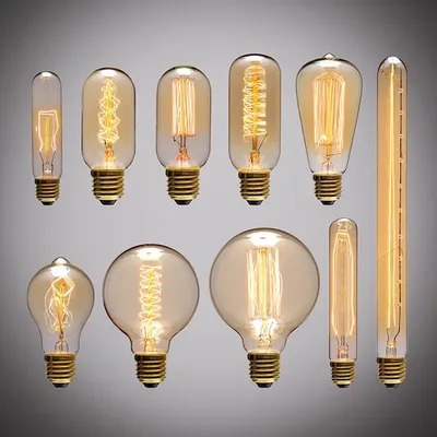 Retro Edison Bulb Lamps E27 220V 40W ST64 G80 G95 G125 Vintage Edison Lamp Incandescent Lamp Filament Light Bulb Home Decor