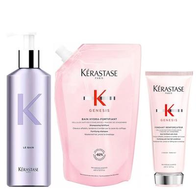Kérastase - Genesis Bundle XL Hydra (Bain Hydra Refill / Spülung / Alu-Flasche)* Haarpflegesets 0,7 l Damen (122.84 € / 1 l) Image