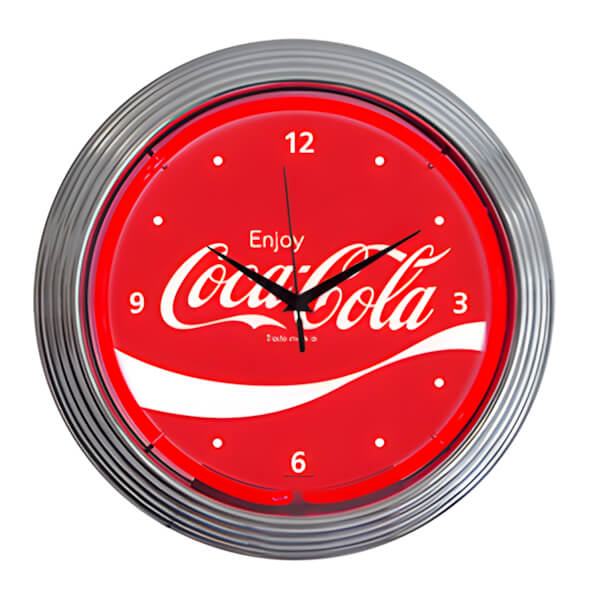 Neonetics 15-Inch Coca-Cola Wave Neon Clock