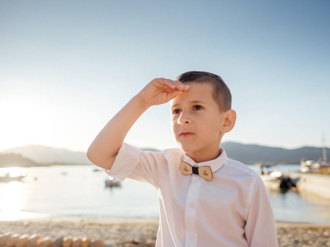 Regalo per il portatore dell'anello, papillon per bambino, papillon in legno, papillon per bambini, accessori per bambini, mini papillon, papillon inc