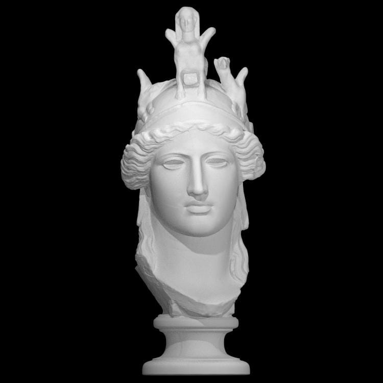 Busto di Atena, Atena Hope-Farnese, Statua di Atena, Statue di scultura romana, Statua di busto greco, Statue da giardino, Busto decorativo da scrivan