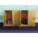 Whitney Brothers® 4 Section Preschool Cubby Locker Wood in Brown | 47.5 H x 24.75 W x 13 D in | Wayfair WB0716