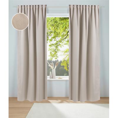 Gardine MY HOME "Alcide" Gr. 4, beige, B:135cm H:245cm, Polyester, Gardinen Image