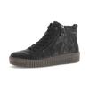 Sneakerboots GABOR, Damen, Gr. 39, schwarz, Leder, unifarben, sportlich, Schuhe, Plateau, Stiefelette, Schnürboots mit Best Fitting Funktion
