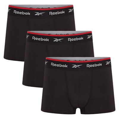 Trunk REEBOK "REDGRAVE", Herren, Gr. S (4), schwarz, Obermaterial: 92% Polyester, 8% Elasthan, unifarben, bedruckt, eng, Unterhosen, mit formstabilem Schnitt Image