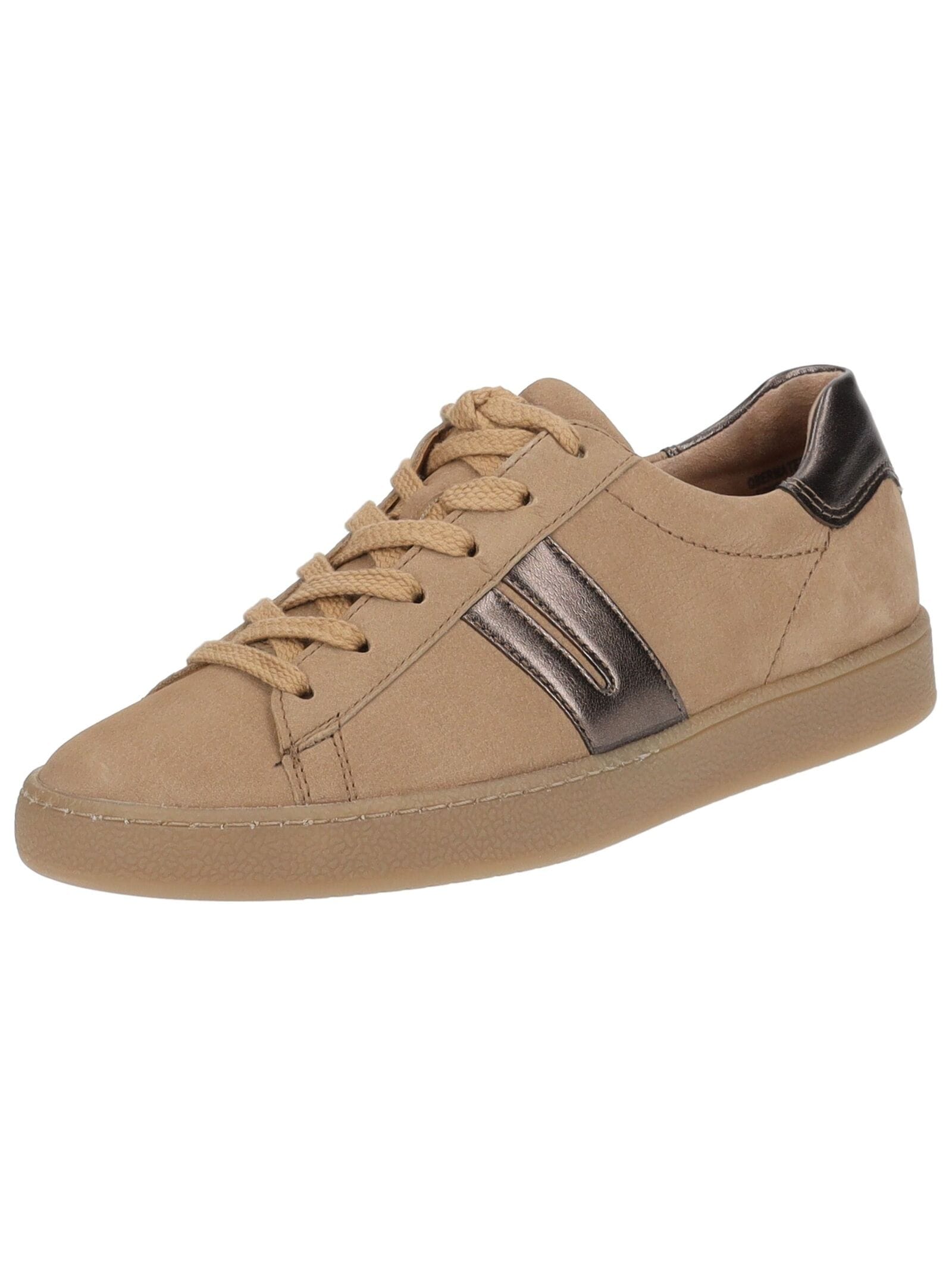 Sneaker PAUL GREEN "Paul Green Sneaker Leder", Damen, Gr. 38, nut, Leder, Schuhe Sneaker