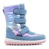 Winterstiefel RICHTER "Husky WMS: Weit", Kinder, Gr. 26, bunt (hellblau, rosa), Textil, Lederimitat, metallic, casual, Schuhe, Klettstiefel mit wasserdichtem Sympatex, Größenschablone zum Download