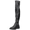 Overkneestiefel STEVE MADDEN "STEVE MADDEN Stiefel Lederimitat", Damen, Gr. 37, schwarz, Lederimitat, casual, Schuhe