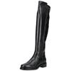 Overkneestiefel NERO GIARDINI "Nero Giardini Stiefel Leder", Damen, Gr. 38, schwarz, Leder, casual, Schuhe