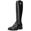 Stiefel NERO GIARDINI "Nero Giardini Stiefel Leder", Damen, Gr. 38, schwarz, Leder, casual, Schuhe