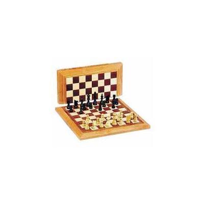 Brookstone Deluxe Staunton Wood Chess and Checkers Set