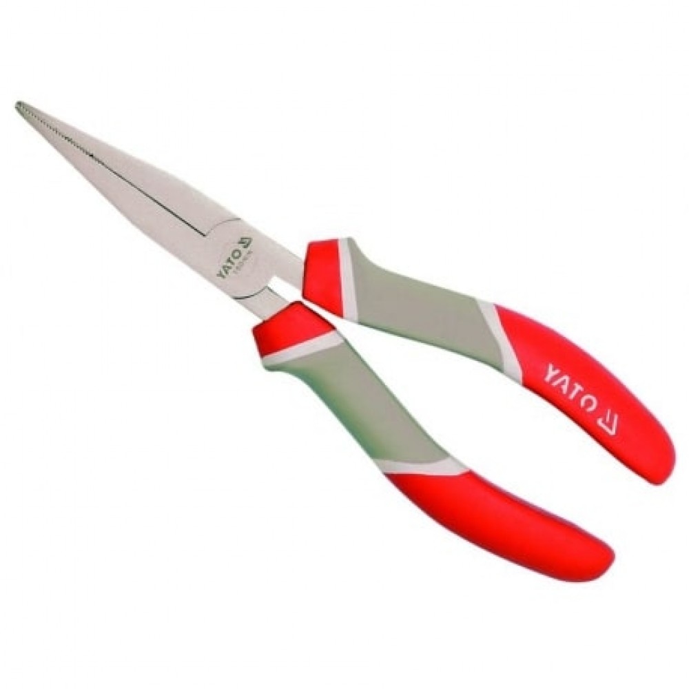 Flachrundzange Telefonzange Spitzzange 160mm mit Schneide Image