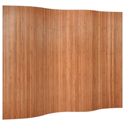 vidaXL Paravent Braun 165x250 cm Bambus Image