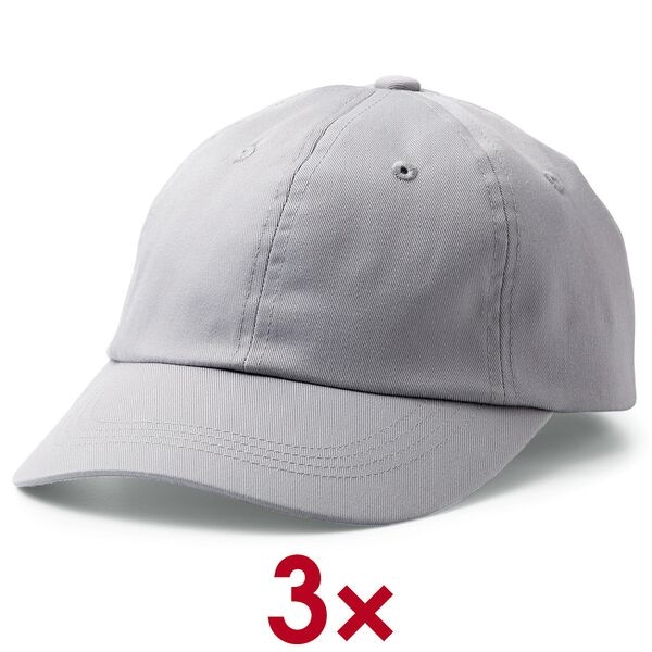cricut 3er-Set Baseball-Cap-Rohling »grau« für Transferpressen grau Image