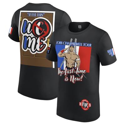 WWE John Cena Farewell 2025 Paris T-Shirt - Schwarz - Herren Image