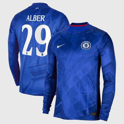 Chelsea Pokal Nike Stadion Langarm Heimtrikot 2025-26 mit Aufdruck Alber 29 Image