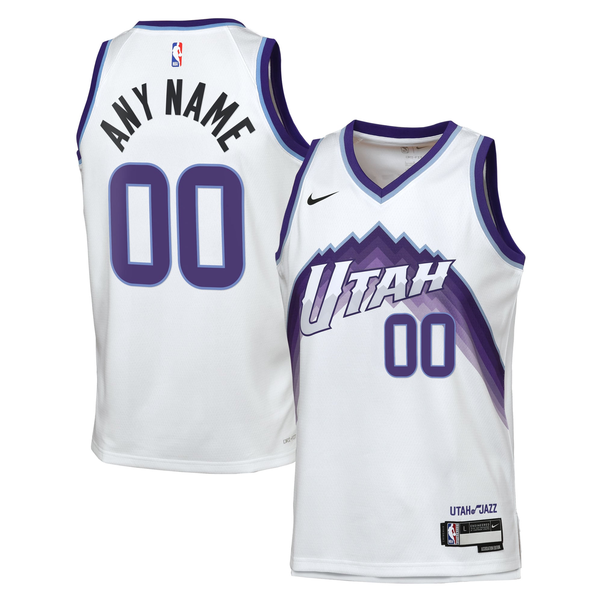 Maillot Nike Réplique Association Swingman des Utah Jazz - Personnalisé - Jeune - unisexe Taille: L (14/16)