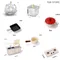 Accessori per console da cucina per casa delle bambole in miniatura fai-da-te Forno a gas modello Mobili per bambole Gioca a mini giocattolo da cucina per bambini
