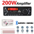 200W Amplificatore Bluetooth 5 Scheda di Decodifica MP3 2*100W Lettore Audio 26V FAI DA TE Lettore MP3 Auto Modulo Radio FM TF USB Mic Registra Chiamata