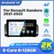 2 Din Android 14 TS18A autoradio Per Renault Sandero 2021-2023 Car stereo 2K QLED Schermo 8 Core unità host multimediale Carplay RDS