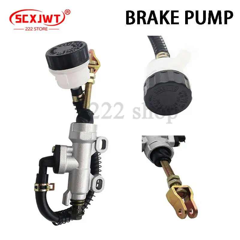 Motorrad Universal Fußbremse Hydraulikpumpe für Hauptbremszylinderpumpe hinten Motorrad -A04U Image