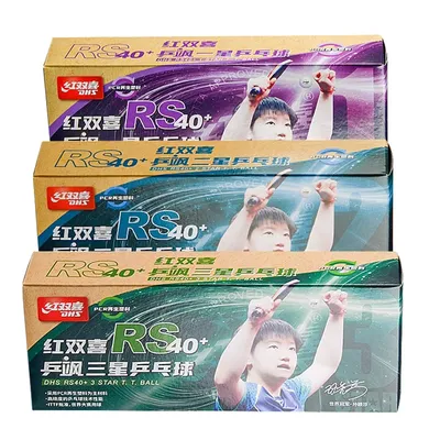 DHS RS40+ Table Tennis Balls PCR Recycled Plastics 3 Stars ITTF Approved Ping Pong Balls 1/2/3 Stars WTT