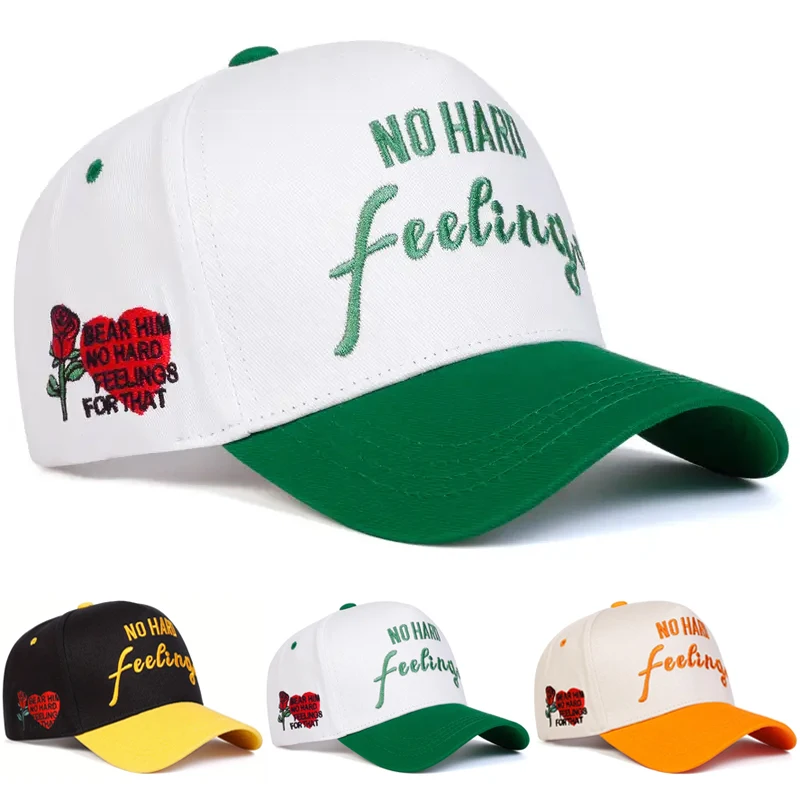 2025, personalisierte Mode, neue Baseballmütze, keine harte Seite, Liebe, Rose, Stickerei, Straße, Pop, Hip-Hop-Hut, Freizeit, Sonnenschutzhut, Unisex