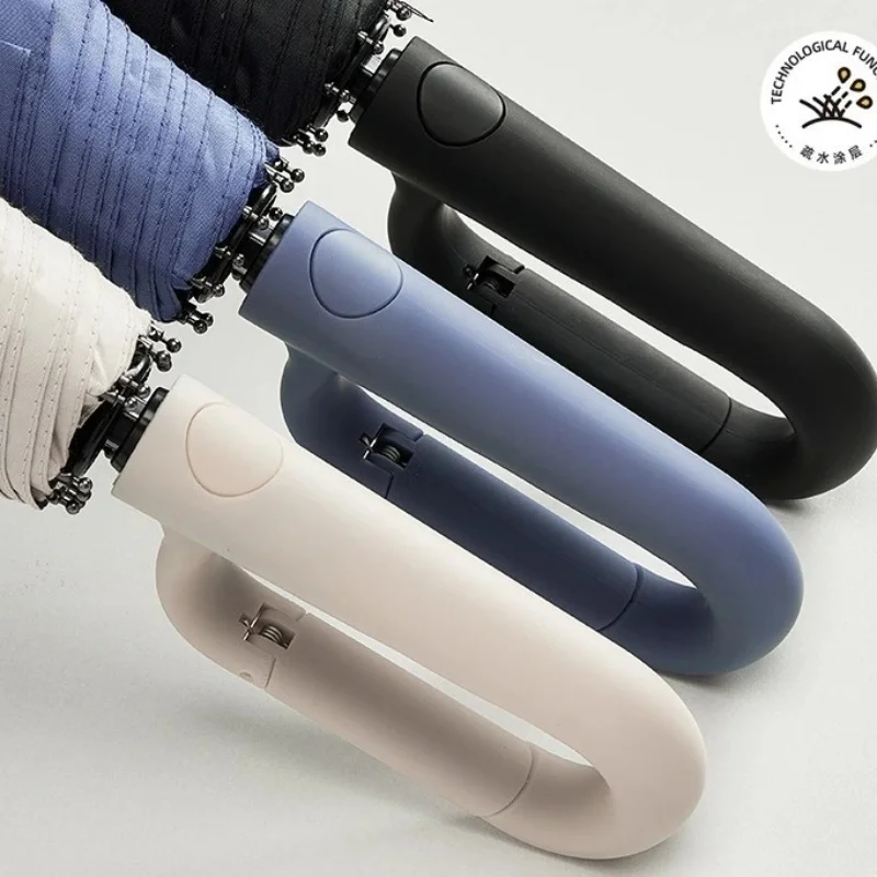 20 Knochen, 105 cm, großer, verstärkter, windabweisender, regenbeständiger, UV-beständiger, vollautomatischer Regenschirm mit Ringschnalle Image