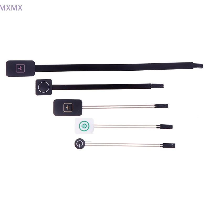 NEUE Single-key Power Membran Taste Mit PVC/PET Bedienfeld Für DIY Zubehör Membran Schalter Tasten Band kabel Image
