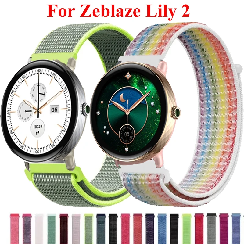 18mm Nylon Schleife Für Zeblaze Lily 2 Smartwatch Sport Armband Für Huawei Uhr 5 GT5 Pro 42mm/GT4 5 41mm/Xiaomi S4 41MM Armband Image