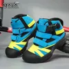 Kind Radfahren Schuhe Straße Laufrad Boot Schiebe Training Stiefel Fahrrad Racing Flache Schuhe Kind Motorrad Stiefel 26-33 größe