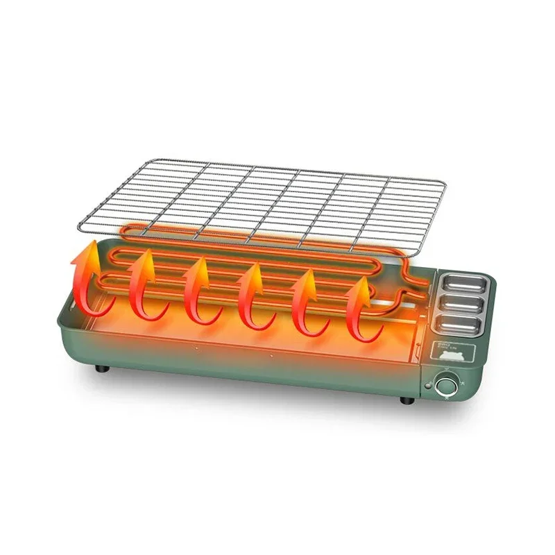 Haushalt 220v Elektrische Ofen Haushalt Selbst-service Grill Ofen Grill Hammel Kebabs Koreanische Kleine Multi-Funktion Innen la Image